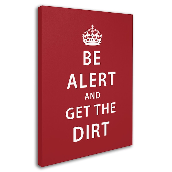 Megan Romo 'Alert Dirt Marooned' Canvas Art,35x47